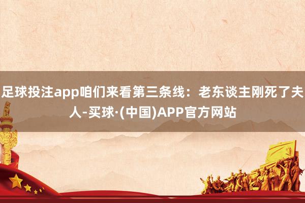 足球投注app咱们来看第三条线：老东谈主刚死了夫人-买球·(中国)APP官方网站