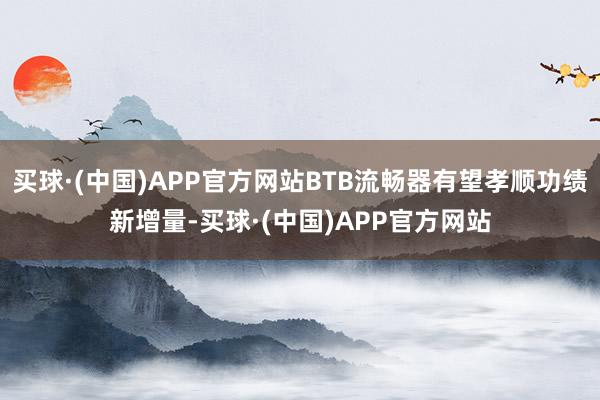 买球·(中国)APP官方网站BTB流畅器有望孝顺功绩新增量-买球·(中国)APP官方网站