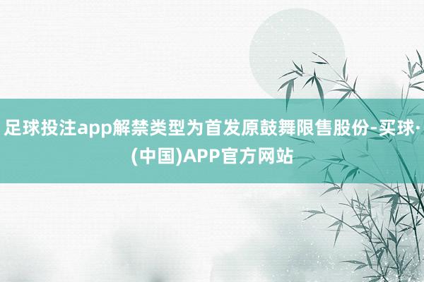 足球投注app解禁类型为首发原鼓舞限售股份-买球·(中国)APP官方网站