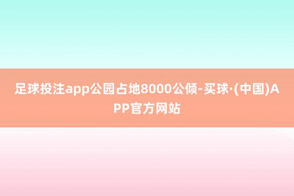 足球投注app公园占地8000公倾-买球·(中国)APP官方网站