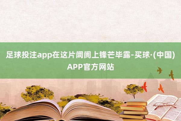 足球投注app在这片阛阓上锋芒毕露-买球·(中国)APP官方网站