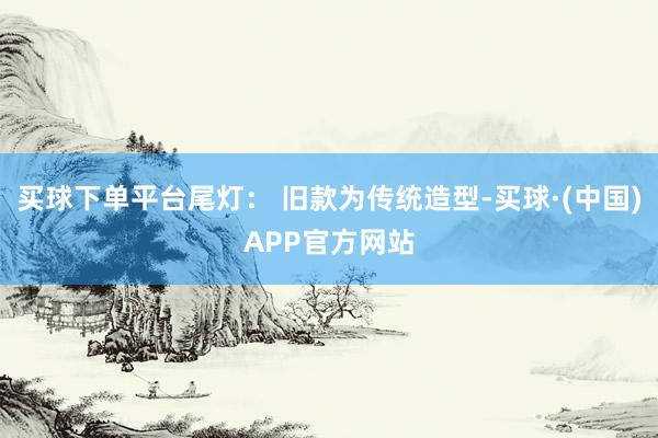 买球下单平台尾灯： 旧款为传统造型-买球·(中国)APP官方网站