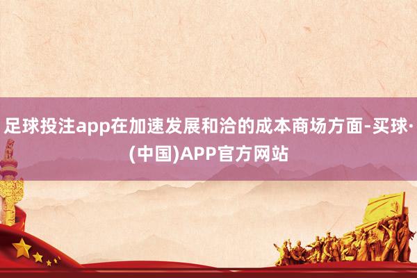 足球投注app在加速发展和洽的成本商场方面-买球·(中国)APP官方网站