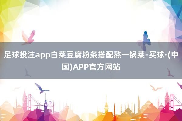 足球投注app白菜豆腐粉条搭配熬一锅菜-买球·(中国)APP官方网站