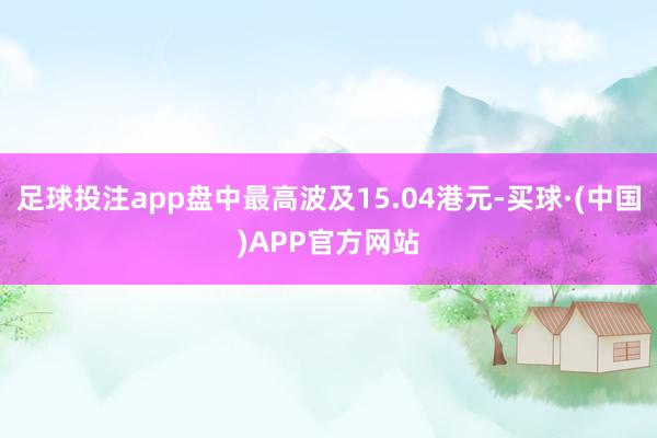 足球投注app盘中最高波及15.04港元-买球·(中国)APP官方网站